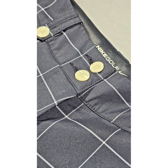 Nike Golf Dri-FIT Women’s Capri Pants Size 2 Black Striped Quick-Dry Sporty - Picture 7 of 16